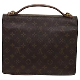 Louis Vuitton-LOUIS VUITTON Monogram Monceau 28 Bolsa de Mão M51185 LV Auth 119972-Monograma