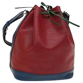 Louis Vuitton-LOUIS VUITTON Bolsa Noe Epi Toriko Cor Vermelho Azul Verde M44084 LV Auth 119123-Vermelho,Azul,Verde