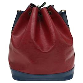 Louis Vuitton-LOUIS VUITTON Bolsa Noe Epi Toriko Cor Vermelho Azul Verde M44084 LV Auth 119123-Vermelho,Azul,Verde