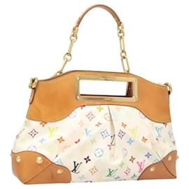 Louis Vuitton-LOUIS VUITTON Monograma Multicolor Judy MM Bolsa de Mão 2Way Branca M40255 Auth 121060-Branco