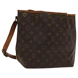 Louis Vuitton-LOUIS VUITTON Monogram Petit Noe Bolsa de Ombro M42226 LV Auth 119729-Monograma