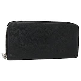 Louis Vuitton-Carteira Zippy Vertical em Couro Taurillon Preto LOUIS VUITTON M58412 Auth bs24850-Preto