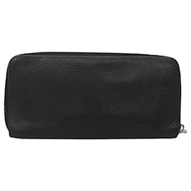 Louis Vuitton-Carteira Zippy Vertical em Couro Taurillon Preto LOUIS VUITTON M58412 Auth bs24850-Preto