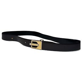 Cinto de couro vintage Dior Marrom