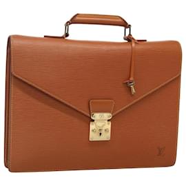 Louis Vuitton-LOUIS VUITTON Epi Serviette Conselheiro Zipangu Ouro M54428 LV Auth 119732-Outro
