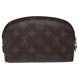 Louis Vuitton-LOUIS VUITTON Pochette Cosmética Monogram PM Bolsa Cosmética M47515 LV Auth hk2545-Monograma