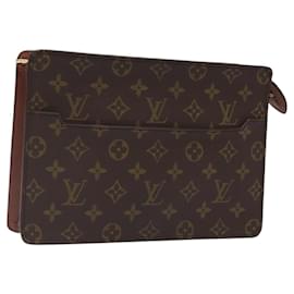 Louis Vuitton-LOUIS VUITTON Pochette Masculina Monogram Bolsa de Clutch M51795 LV Auth bs24905-Monograma