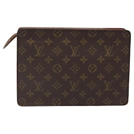 Louis Vuitton-LOUIS VUITTON Pochette Masculina Monogram Bolsa de Clutch M51795 LV Auth bs24905-Monograma