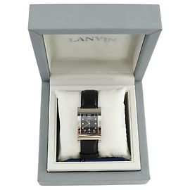 Lanvin Schwarze Uhr Schwarz