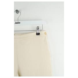 Hermès-Wide linen pants-Cream