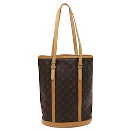 Louis Vuitton-LOUIS VUITTON Bolsa de Ombro Monogram Bucket GM M42236 LV Auth th5938-Monograma