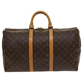 Louis Vuitton-LOUIS VUITTON Monogram Keepall 50 Bolsa Boston M41426 LV Auth 119657-Monograma