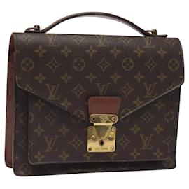 Louis Vuitton-LOUIS VUITTON Monogram Monceau 28 Bolsa de Mão M51185 LV Auth bs24903-Monograma