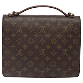 Louis Vuitton-LOUIS VUITTON Monogram Monceau 28 Bolsa de Mão M51185 LV Auth bs24903-Monograma