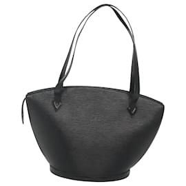 Louis Vuitton-LOUIS VUITTON Epi Saint Jacques Bolsa de Compras de Ombro Preta M52262 Auth fm4573-Preto