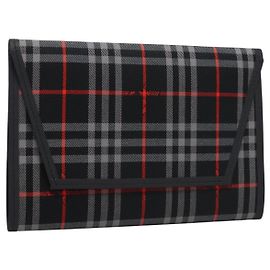 BURBERRY Nova Check Day Planner Cover Canvas Navy Auth 121494 Navy blue