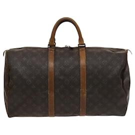 Louis Vuitton-LOUIS VUITTON Monogram Keepall 45 Bolsa Boston M41428 LV Auth 120114-Monograma