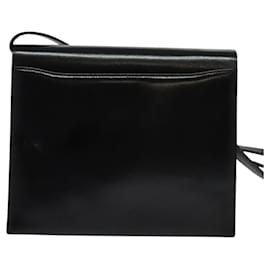 Givenchy-GIVENCHY Shoulder Bag Leather Black Gold Auth bs24997-Black,Golden
