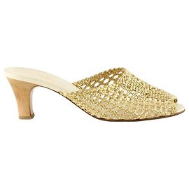 Michel Vivien Sandali in pelle D'oro