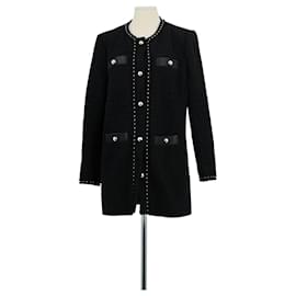 Claudie Pierlot-Cotton coat-Black