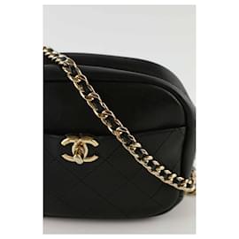 Chanel-Leather Camera Bag Shoulder Bag-Black
