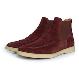 Autre Marque-Aurelien, City Chelsea boots in burgundy-Red