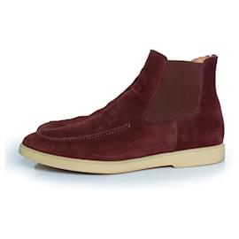 Autre Marque-Aurelien, City Chelsea boots in burgundy-Red