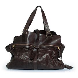 Bolsa de viagem Maxi Mabel em marrom da Mulberry Marrom