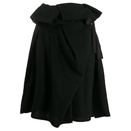 Comme Des Garcons-Comme des Garçons Black Wool Skirt-Black