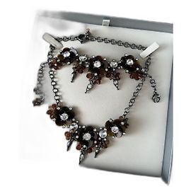 Set Collana Bracciale e Orecchini Dior Argentato Argento