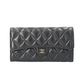 Chanel-Chanel Classic Long Flap Wallet-Black