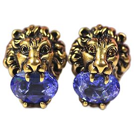 Boucles d'oreilles Gucci Lion - Édition des Fêtes 2018 Doré