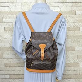 Louis Vuitton-Mochila Monogram Montsouris MM da Louis Vuitton-Marrom,Monograma
