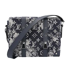 Louis Vuitton-Bolsa de Ombro Tapestry Monogram Louis Vuitton-Azul marinho,Monograma