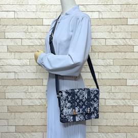 Louis Vuitton-Bolsa de Ombro Tapestry Monogram Louis Vuitton-Azul marinho,Monograma
