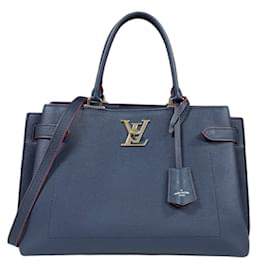 Louis Vuitton-Bolsa de Ombro Lock Me Day da Louis Vuitton-Vermelho,Azul marinho