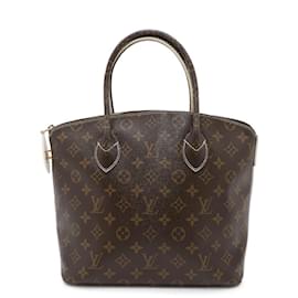 Louis Vuitton-Bolsa de mão Lockit brilhante Monogram Louis Vuitton-Marrom