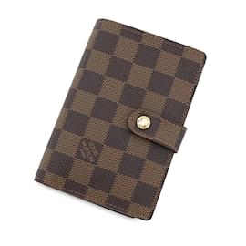 Louis Vuitton-Carteira bi-fold Damier Ebene Louis Vuitton-Marrom,Damier ebene