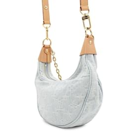 Louis Vuitton-Bolsa de Ombro em Denim Monogram Louis Vuitton-Azul claro