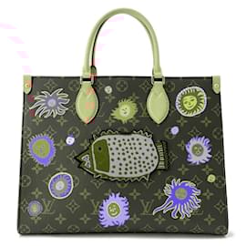 Louis Vuitton-Bolsa tote On the Go MM Monograma Louis Vuitton-Marrom