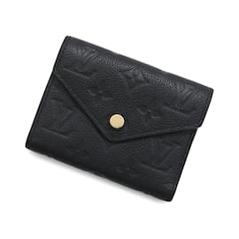 Louis Vuitton-Carteira dobrável Monogram Empreinte Louis Vuitton-Preto