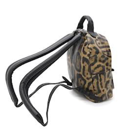 Louis Vuitton-Mochila de impressão de leopardo Louis Vuitton-Preto,Bege