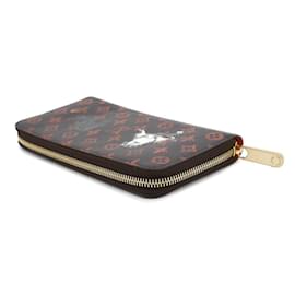 Louis Vuitton-Carteira longa Zippy Catgram Monogram Louis Vuitton-Laranja