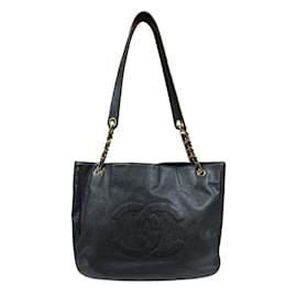 Chanel-Chanel Large Coco Mark Tote Bag-Black