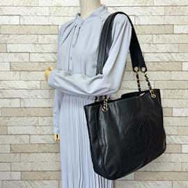 Chanel-Chanel Large Coco Mark Tote Bag-Black