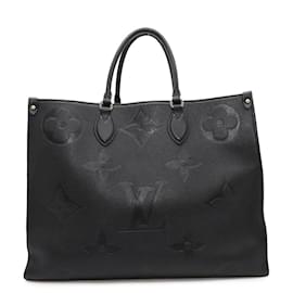 Louis Vuitton-Bolsa tote Monogram Empreinte Louis Vuitton-Preto