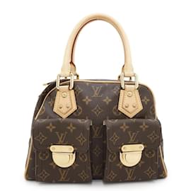 Louis Vuitton-Bolsa de mão Monogram Louis Vuitton-Bege