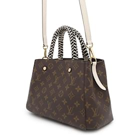 Louis Vuitton-Bolsa Louis Vuitton Monogram Montaigne BB-Preto,Cru