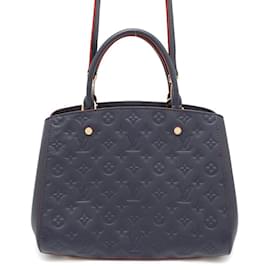 Louis Vuitton-Bolsa Montaigne MM em Monogram Empreinte Louis Vuitton-Vermelho