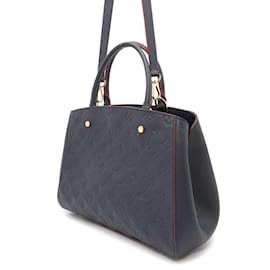 Louis Vuitton-Bolsa Montaigne MM em Monogram Empreinte Louis Vuitton-Vermelho